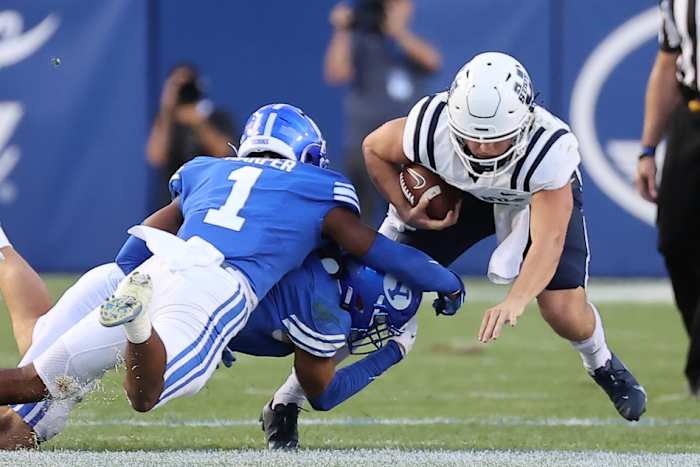 BYU vs Utah State Micah Harper